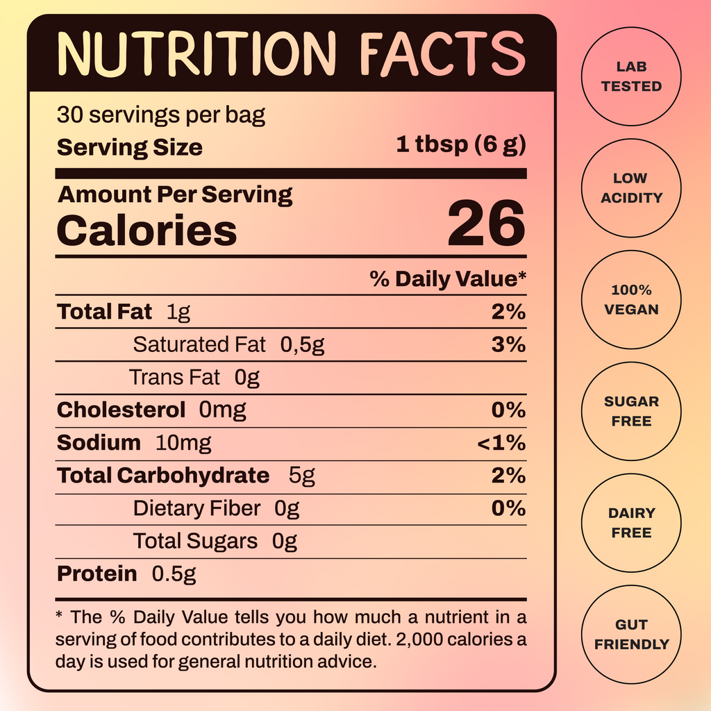 OwlRyze Focus Nutrition Facts