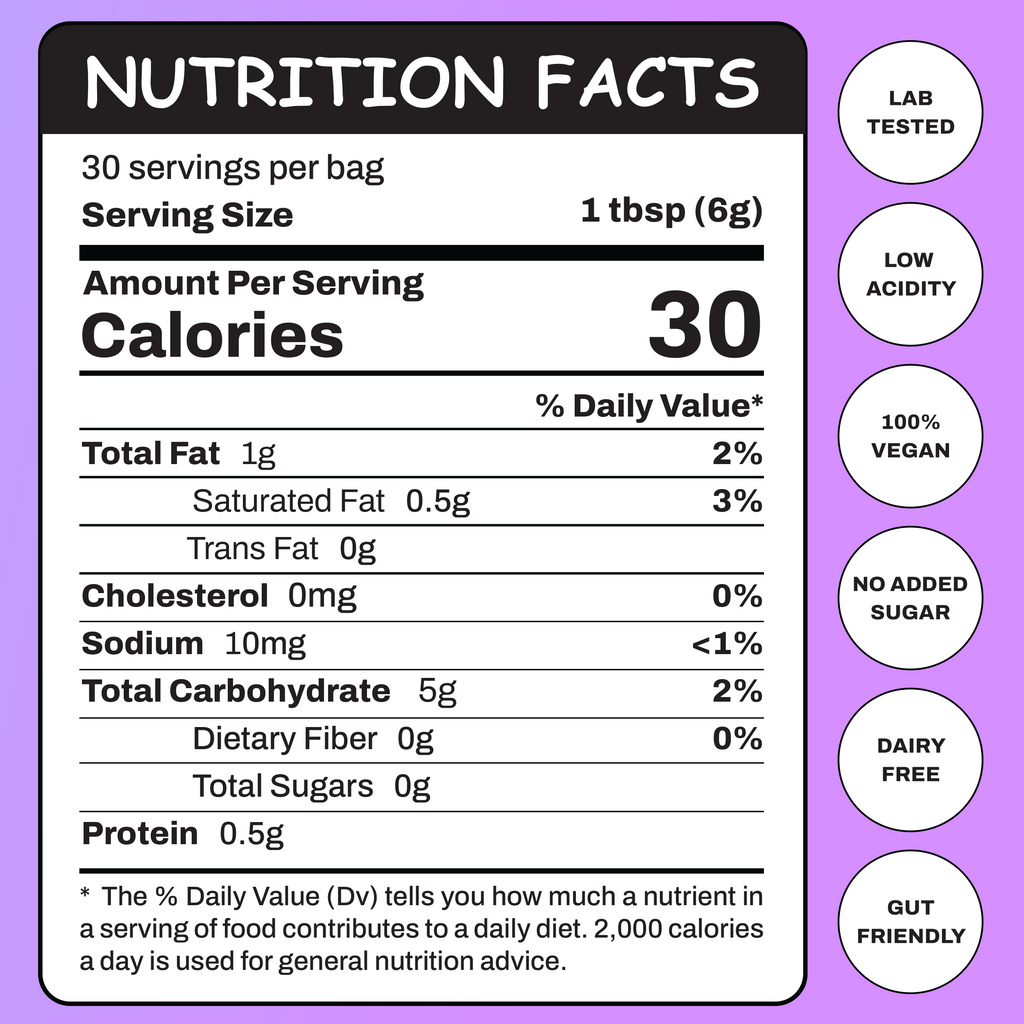 Owl Ryze Focus Coconut Milk Nutrition Facts