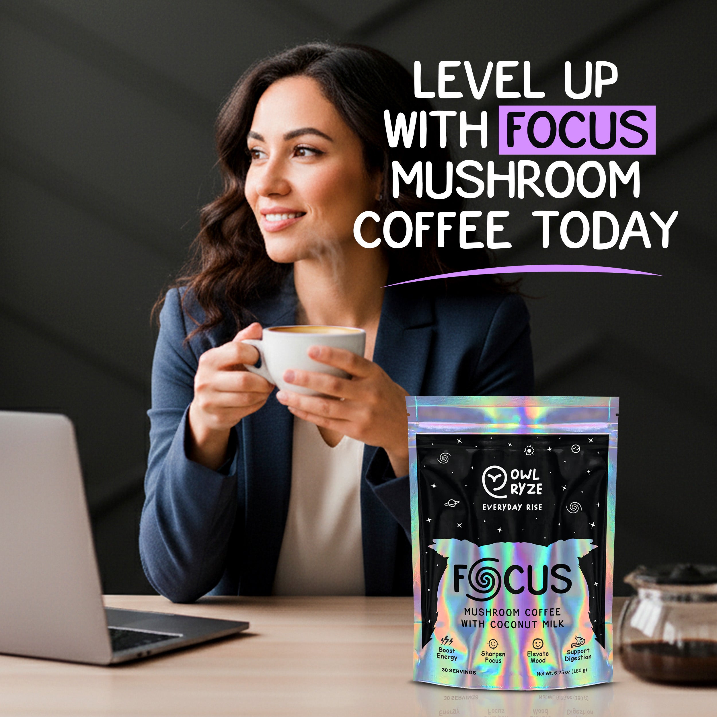 Owl Ryze Focus Coconut Milk